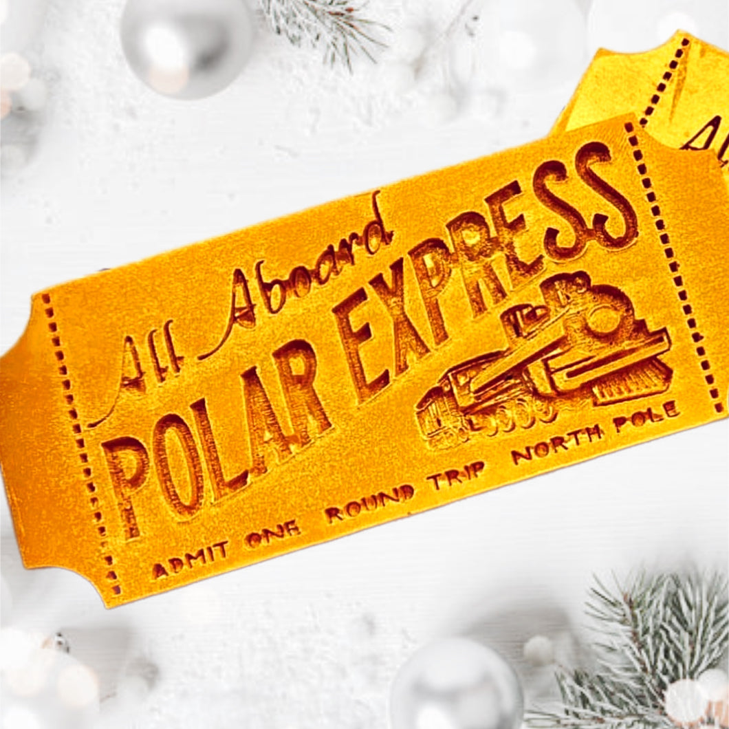 Gold 'Polar Express' Ticket - Scented Wax Melt